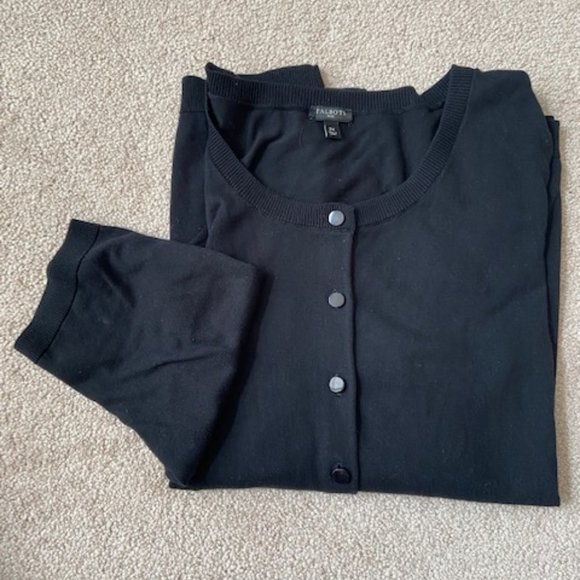 Talbots Charming Cardigan 3/4 length sleeve - Picture 2 of 3